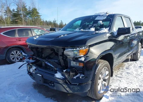 2023 Chevrolet Silverado 1500 4Wd Short Bed Custom из США, поврежденный, VIN 3GCPDBEK8PG156124